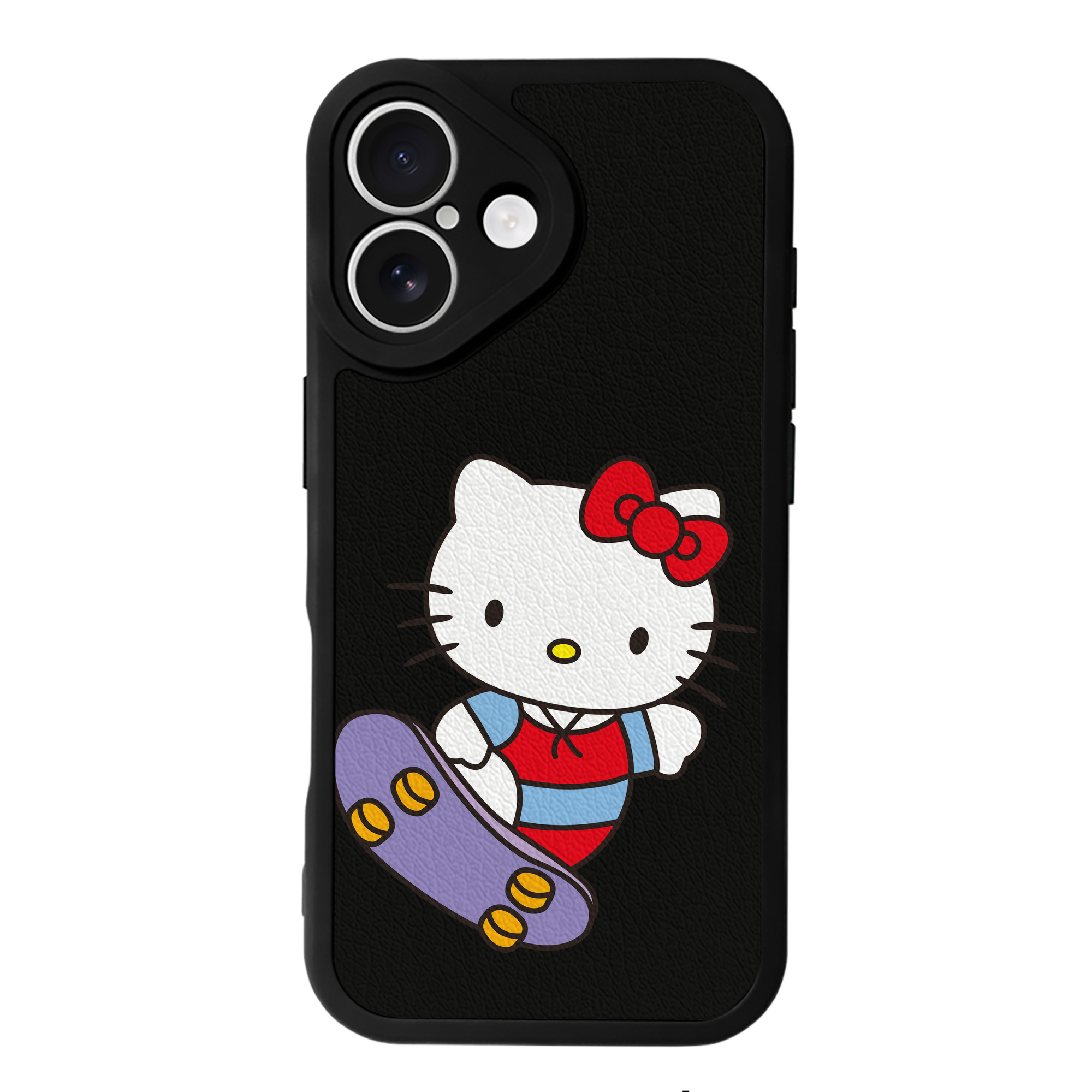 （画像用） Hello Kitty ハローキティ 【iPhone 16シリーズ対応】シリコンスマホケース（レザー調） 材質：シリコン
